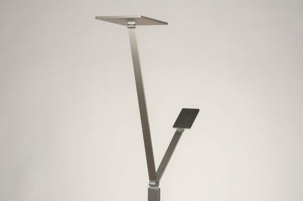 Stojací designová lampa Asymetrico Gene Silver Quadra (LMD)