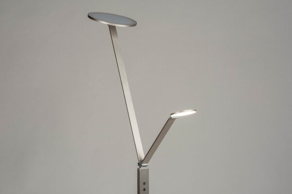 Stojací designová lampa Asymetrico Gene Silver (LMD)