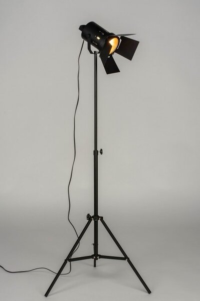 Stojací designová industriální lampa Cinema Logic Black (LMD)