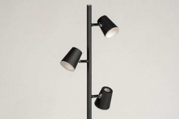 Stojací designová LED lampa se stmívačem Ferranta Black (LMD)