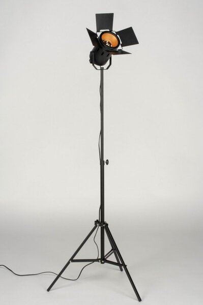 Stojací designová industriální lampa Cinema Logic Black (LMD)