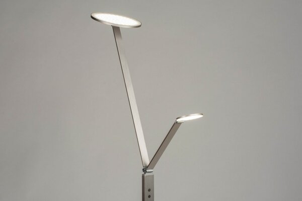 Stojací designová lampa Asymetrico Gene Silver (LMD)