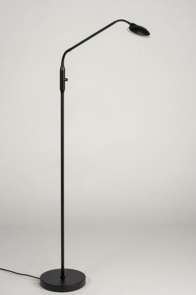 Stojací designová LED lampa se stmívačem Ellena Black (LMD)