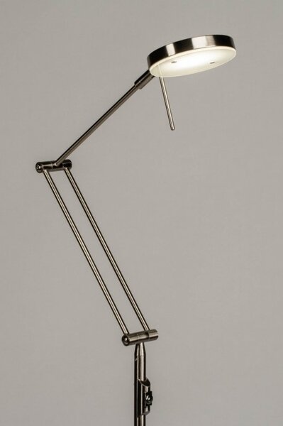 Stojací designová LED lampa se stmívačem Amenit Silver (LMD)
