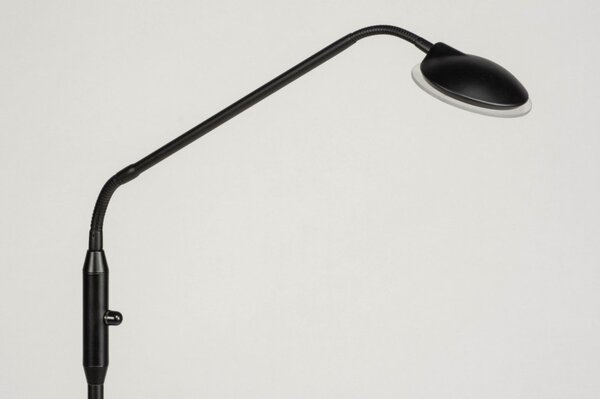 Stojací designová LED lampa se stmívačem Ellena Black (LMD)