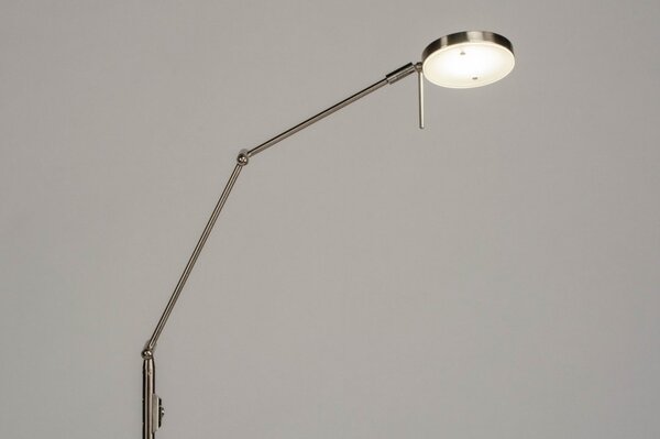 Stojací designová LED lampa se stmívačem Amenit Silver (LMD)