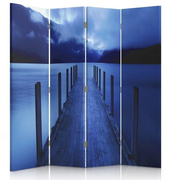 Paraván Modrý most Rozměry: 145 x 170 cm, Provedení: Klasický paraván