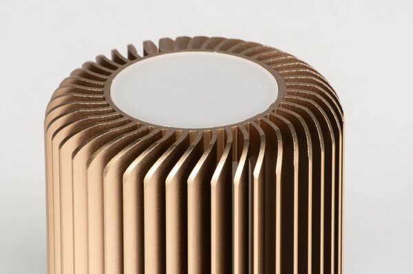 Stolní designová lampa Fjord Gold (LMD)