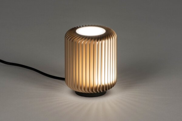 Stolní designová lampa Fjord Gold (LMD)