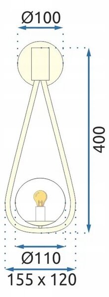 TOOLIGHT LAMPA APP603-1W II