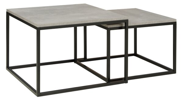 MARIDEX Konferenční stolek - MX2, dub denver grafitový/matná černá