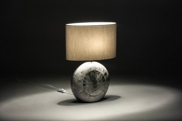 Stolní designová lampa Avrill Grey E (LMD)