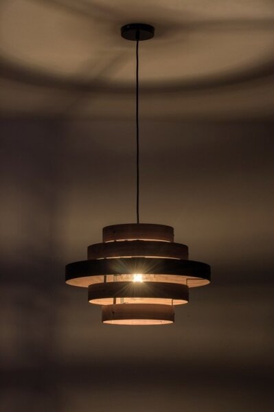 Závěsné designové svítidlo do obývacího pokoje Wood Madeira (LMD)
