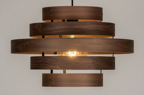 Závěsné designové svítidlo do obývacího pokoje Wood Madeira (LMD)