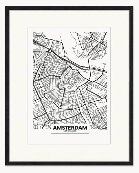 Zarámovaný plakát Amsterdam
