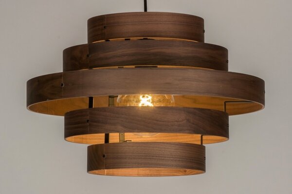 Závěsné designové svítidlo do obývacího pokoje Wood Madeira (LMD)