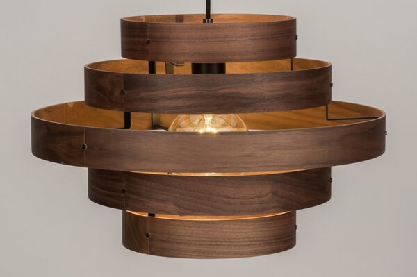 Závěsné designové svítidlo do obývacího pokoje Wood Madeira (LMD)