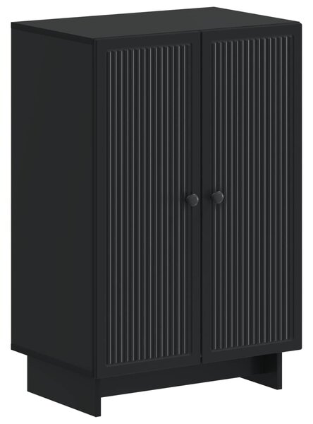 Skříň na obuv EDE 59,5 x 39,5 x 90 cm Kompozitní dřevo Černá