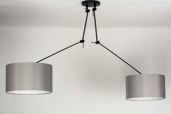 Závěsné designové svítidlo nad stůl Snap Light Duo Grey and Black (LMD)