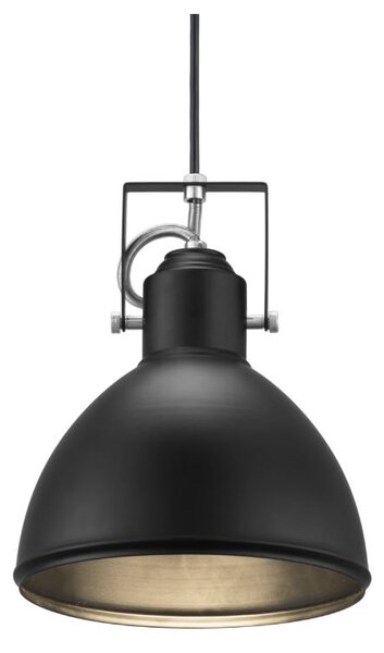NORDLUX Industriální závěsné kovové osvětlení ASLAK, 1xE27, 40W, černé 46553003