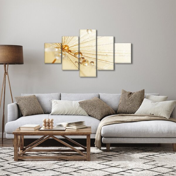 Obraz - Makro fotografie pampelišky (125x70 cm)