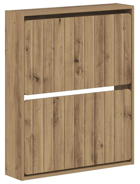 Nástěnná skříň na boty ZWOLLE 71 x 17 x 86 cm Kompozitní dřevo