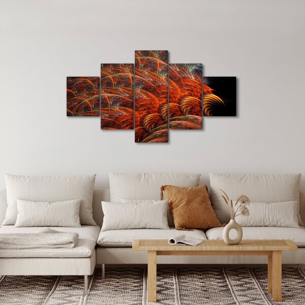 Obraz - Abstraktní imitace peří (125x70 cm)