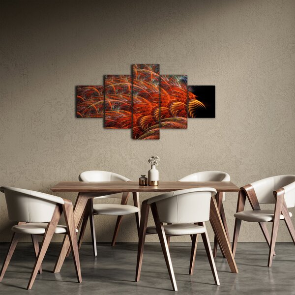 Obraz - Abstraktní imitace peří (125x70 cm)