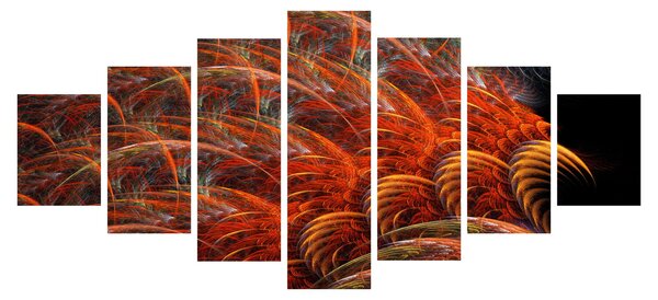 Obraz - Abstraktní imitace peří (210x100 cm)