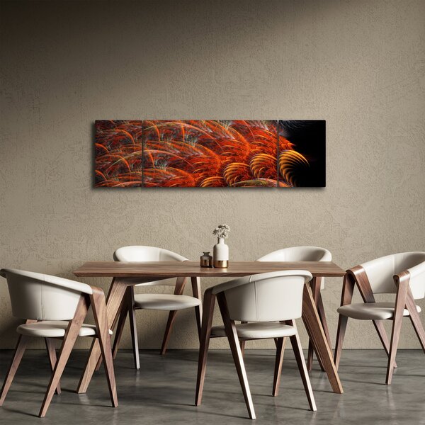 Obraz - Abstraktní imitace peří (170x50 cm)