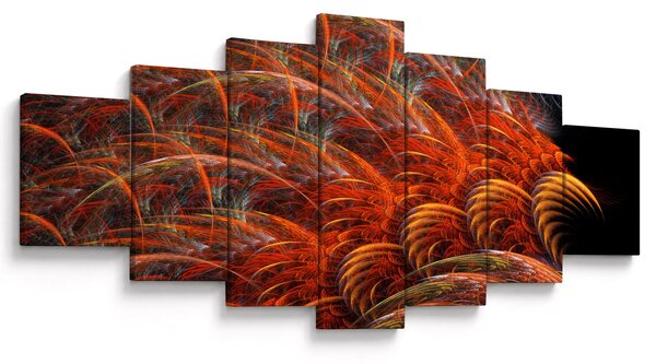 Obraz - Abstraktní imitace peří (210x100 cm)