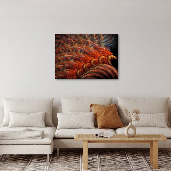 Obraz - Abstraktní imitace peří (70x50 cm)