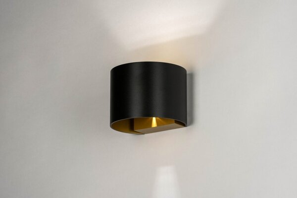 Nástěnné svítidlo Frontal X Black and Gold (LMD)