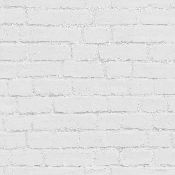 Vliesová šedo-bílá tapeta na zeď cihly, cihlová zeď 139192, Art Deco, Esta