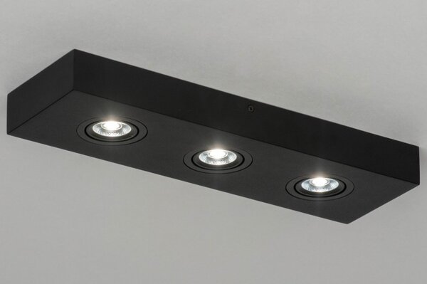 Stropní LED svítidlo Spot Quality Quadra 3 Black (LMD)