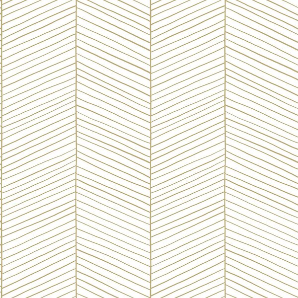 Bílo-zlatá vliesová tapeta pruhy, proužky 139135, Art Deco, Esta