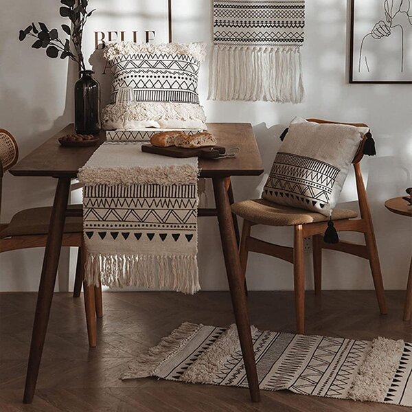Tutumi Vzorovaný koberec BOHO 160x50 béžový