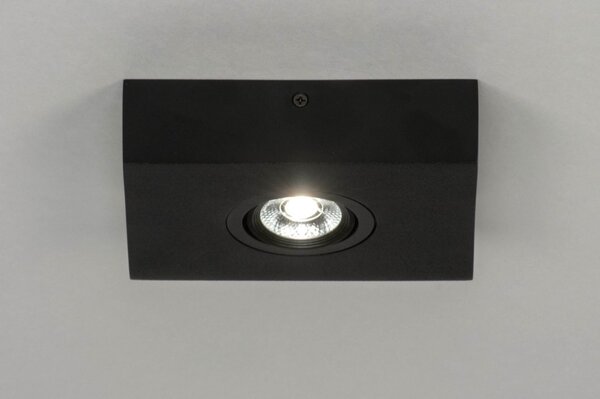 Stropní LED svítidlo Spot Quality Quadra 1 Black (LMD)