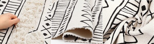 Tutumi Vzorovaný koberec BOHO 160x50 béžový