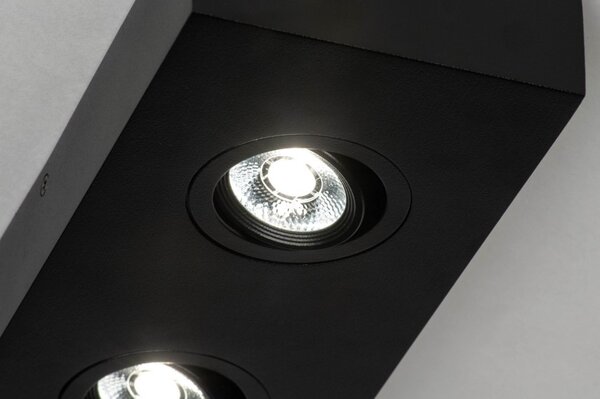 Stropní LED svítidlo Spot Quality Quadra 2 Black (LMD)