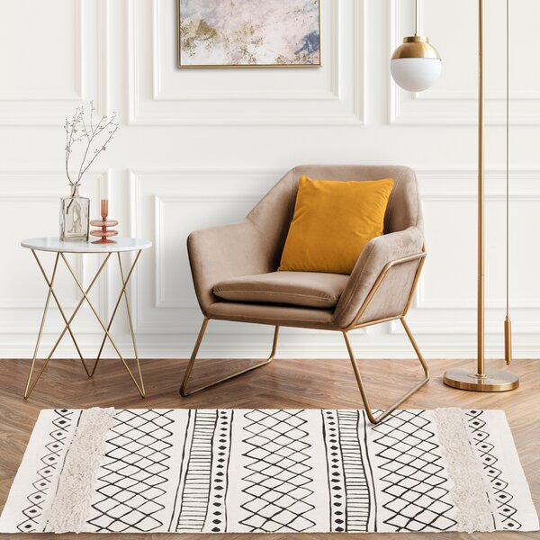 Tutumi Vzorovaný koberec BOHO 160x50 béžový