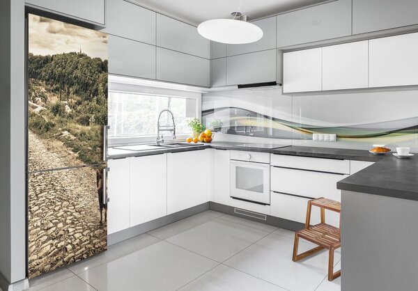 Nálepka fototapeta lednička Psy kopec FridgeStick-70x190-f-84885891