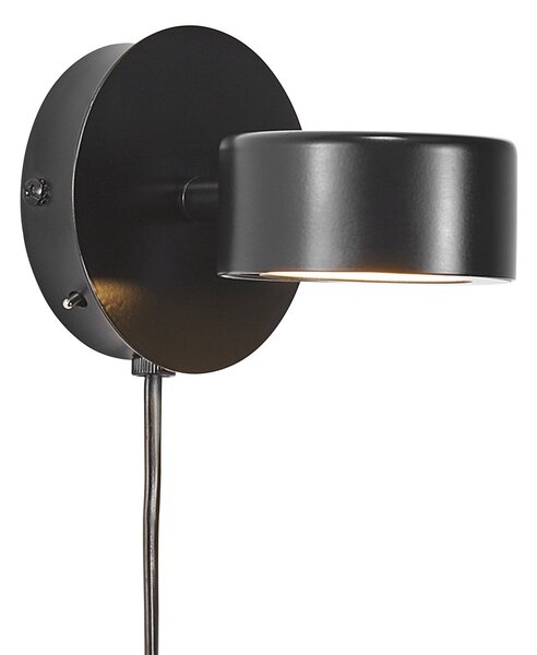 NORDLUX Designové nástěnné LED osvětlení CLYDE, 5W, teplá bílá, černé 2010821003