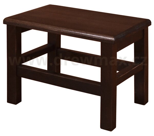 Drewmax KT254 - Dřevěná stolička v.26cm - Ořech