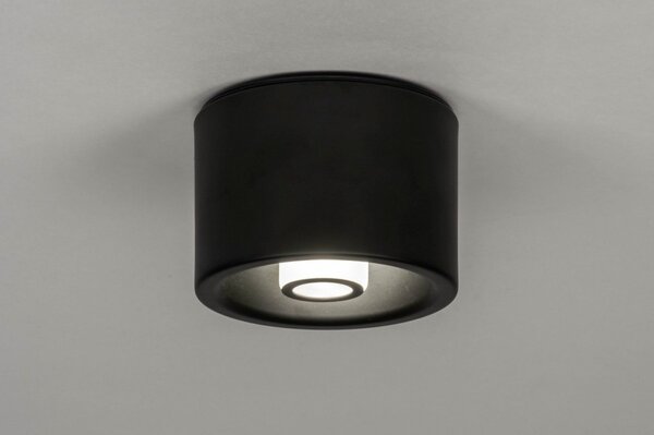Stropní LED svítidlo do koupelny Infinity Black (LMD)