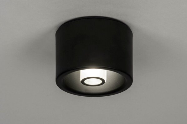 Stropní LED svítidlo do koupelny Infinity Black (LMD)