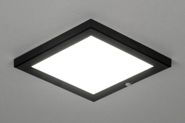 Stropní svítidlo s pohybovým čidlem Avanti Black (LMD)