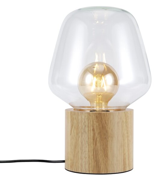 NORDLUX Stolní dřevěná lampa CHRISTINA, 1xE27, 25W, hnědá 48905014