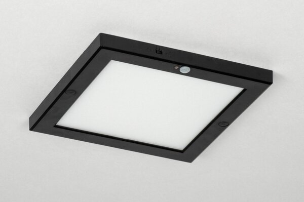 Stropní svítidlo s pohybovým čidlem Avanti Black (LMD)