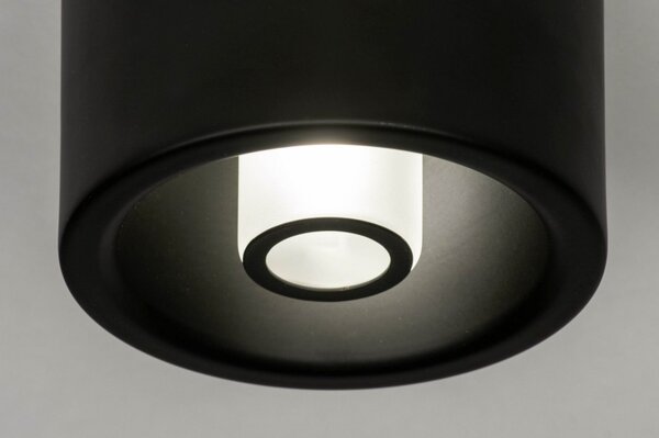 Stropní LED svítidlo do koupelny Infinity Black (LMD)
